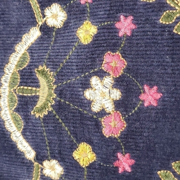 HARPPER, blue cordery mini skirt. Beautiful detailed enbroidery. Size me… - Picture 2 of 12